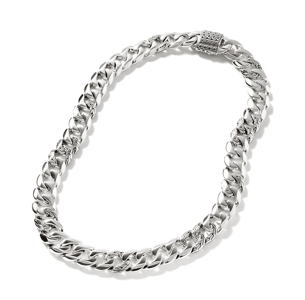 John Hardy Silver Curb Chain Necklace