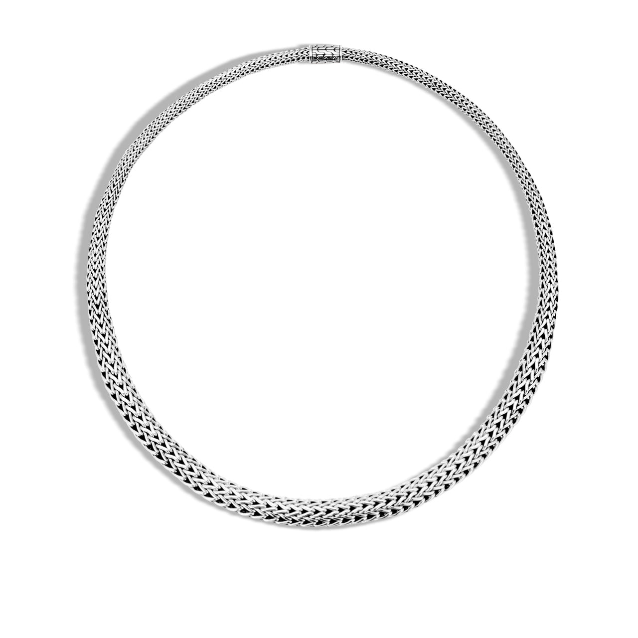 John Hardy Classic Chain 8.5mm Sterling Silver Graduated Necklace 