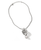 John Hardy Hammered Silver Diamond Pendant Necklace with Fresh Water Pearl