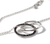 Load image into Gallery viewer, John Hardy Bamboo Silver Lava Medium Interlinking Pendant with Black Sapphire