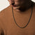 John Hardy Men&#39;s Classic Chain Black Sterling Silver Chain Necklace