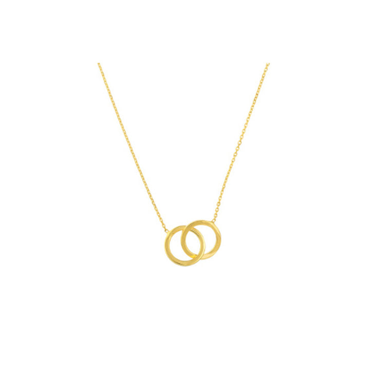 Sabel Everyday Collection 14K Yellow Gold Interlocking Circle Necklace