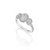 The Studio Collection Oval Halo Engagement Ring with Oval Side Diamonds