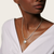 John Hardy Dot 18K Yellow Gold and Silver Small Round Pendant with Palu Hand Hammering