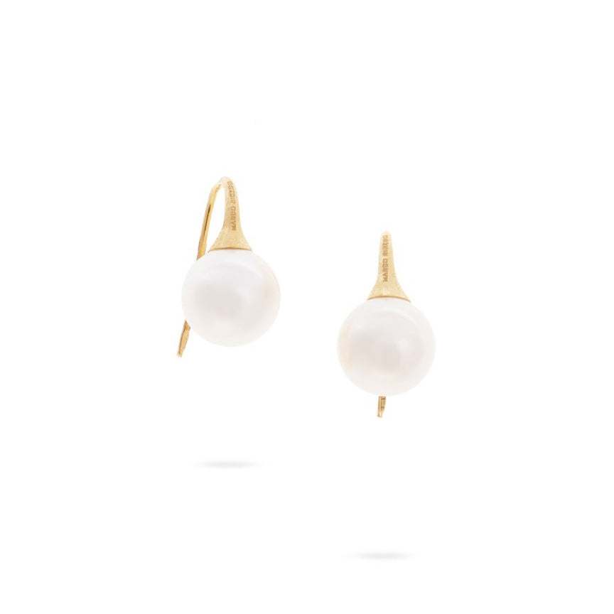 Marco Bicego Africa 18K Yellow Gold Baroque Pearl Drop Earrings