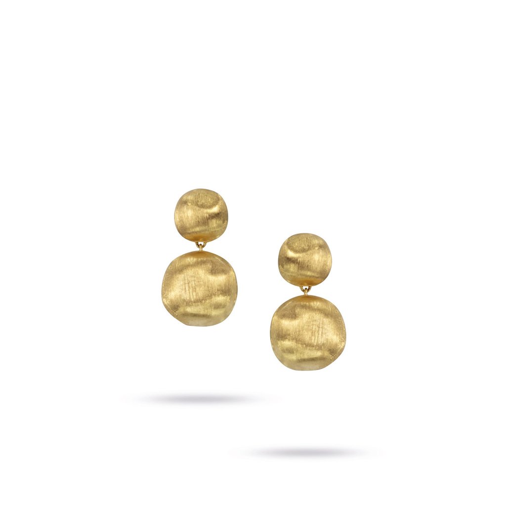 Marco Bicego Africa 18K Yellow Gold Two Station Drop Earrings