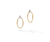 Marco Bicego Marrakech Onde 18K Yellow Gold and Diamond Open Oval Earrings