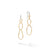 Marco Bicego Marrakech Onde 18K Yellow and White Gold Open Triple Dangle Earrings
