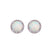 Sabel Collection Birthstone and Diamond Halo Earrings