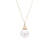 Sabel Pearl 14K Yellow Gold 12-13mm White Ming Pearl and Diamond Necklace