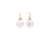 Load image into Gallery viewer, Sabel Pearl 14K Yellow Gold 12-13mm White Ming Pearl and Diamond Dangle Earrings