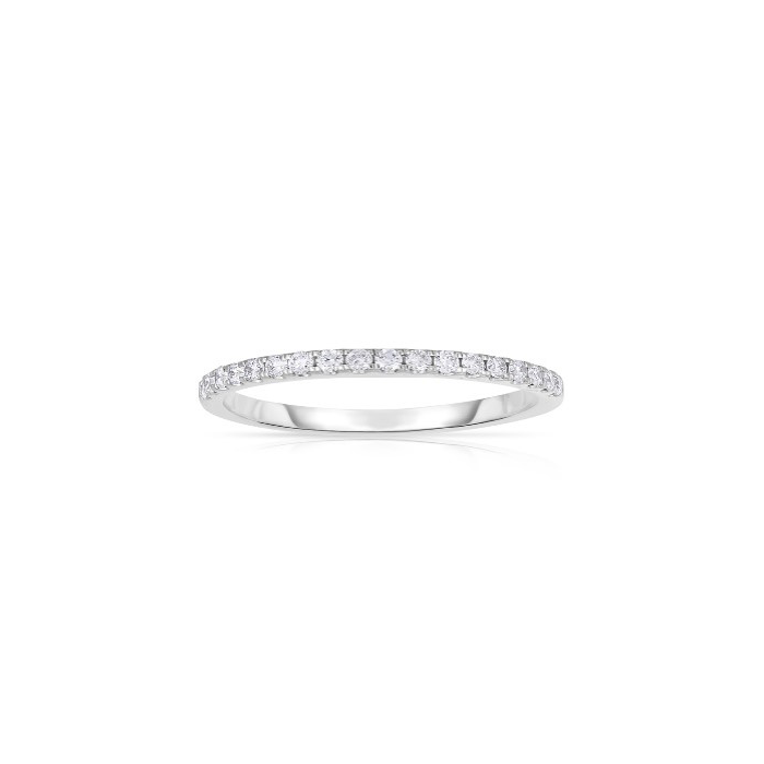 Fink's Diamond Shared Prong Band in 14K White Gold