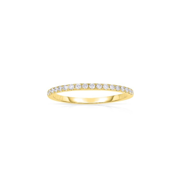 Fink's Diamond Shared Prong Band in 14K Yellow Gold