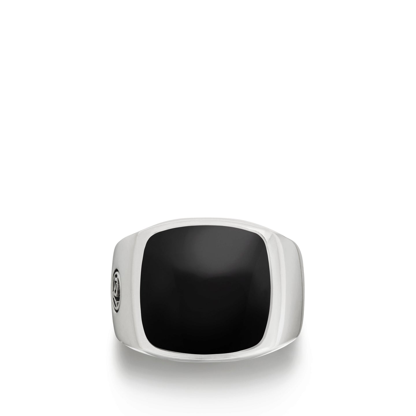 Exotic Stone Signet Ring with Black Onyx, Size 11