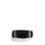 Exotic Stone Narrow Three-Sided Ring with Black Onyx, Size 9