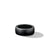 Streamline Wide Band Ring with Black Titanium, Size 13.5