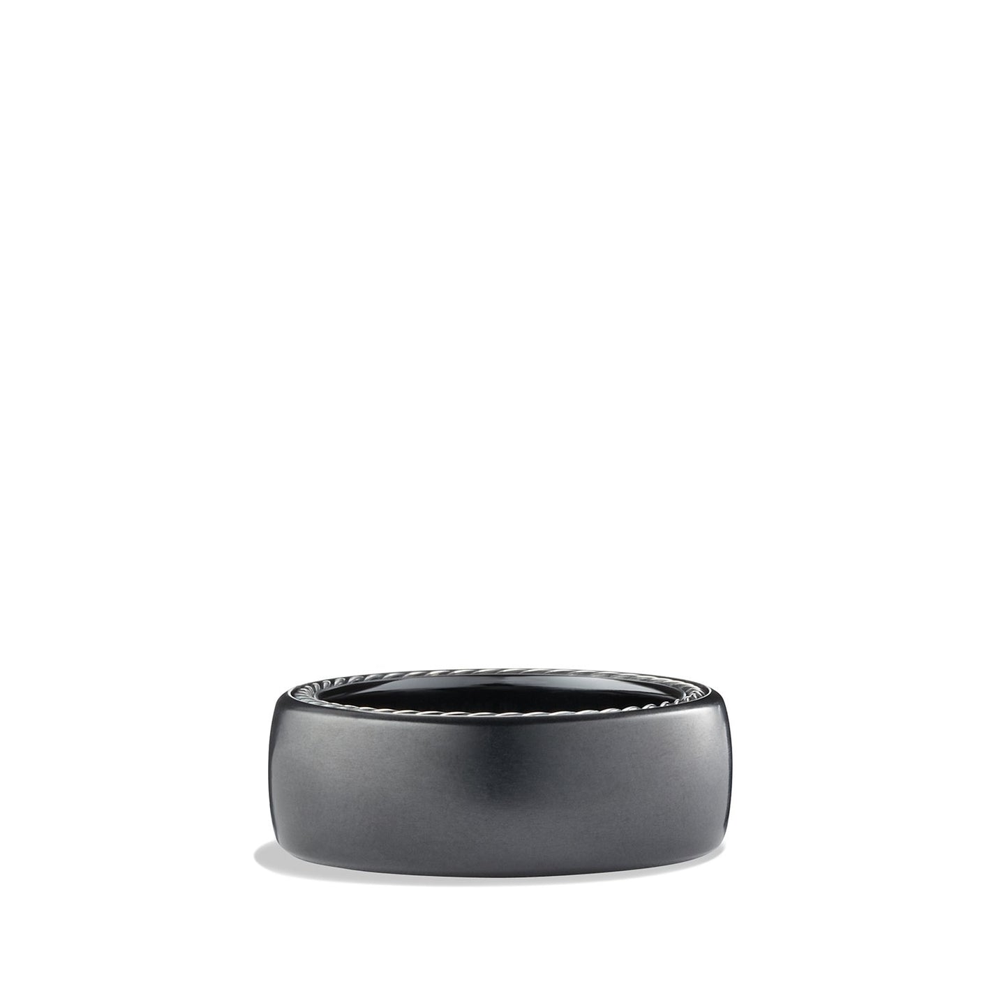 Streamline® Wide Band Ring with Black Titanium, Size 9.5