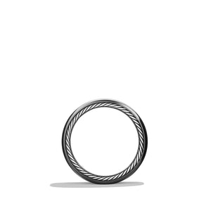 Streamline® Wide Band Ring with Black Titanium, Size 11.5