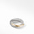 David Yurman The Crossover® Collection Ring in Silver and 18-Karat Yellow Gold