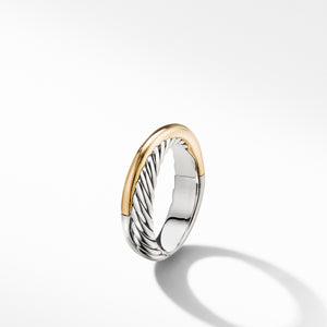 David Yurman The Crossover&reg; Collection Ring in Silver and 18-Karat Yellow Gold