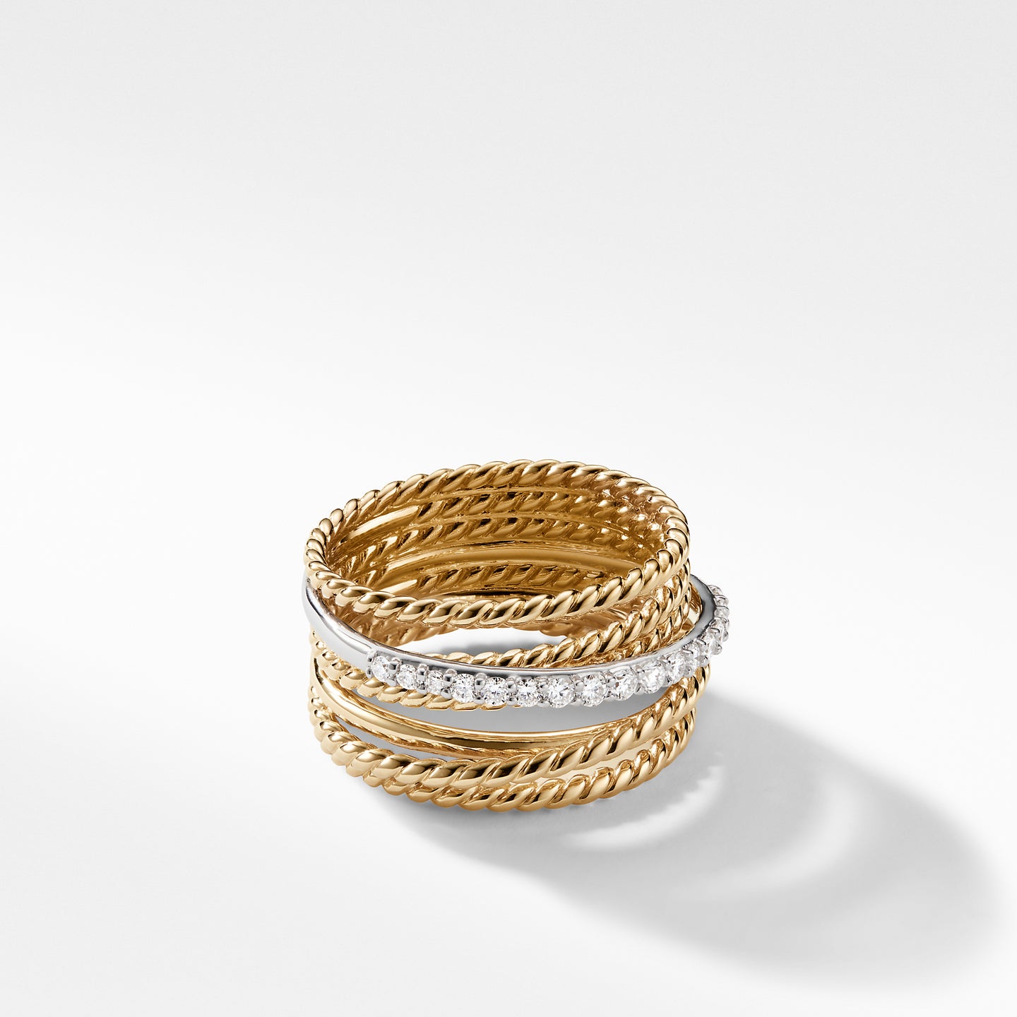 David Yurman The Crossover® Collection Ring in 18-Karat Yellow Gold