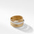 David Yurman Crossover Wide Ring with Diamonds in 18K Yellow Gold