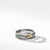 Load image into Gallery viewer, David Yurman Sterling Silver X Crossover Ring with 18k Yellow Gold