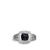 Load image into Gallery viewer, Petite Albion® Ring with Black Onyx and Diamonds, Size 5.5