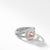 Petite Albion® Ring with Morganite and Diamonds, Size 7