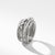 Load image into Gallery viewer, Double X Crossover Ring with Diamonds