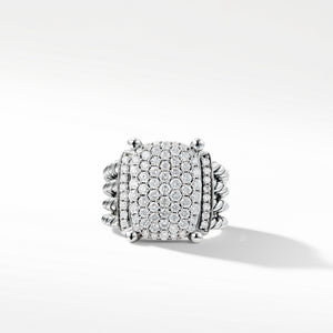 David Yurman Wheaton Ring with Diamonds in Sterling Silver