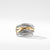 Crossover Wide Ring with Gold, Size 5