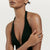 Model Wearing David Yurman Sterling Silver Crossover Wide Ring with Gold