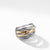 Load image into Gallery viewer, David Yurman Crossover Wide Ring with 14K Yellow Gold