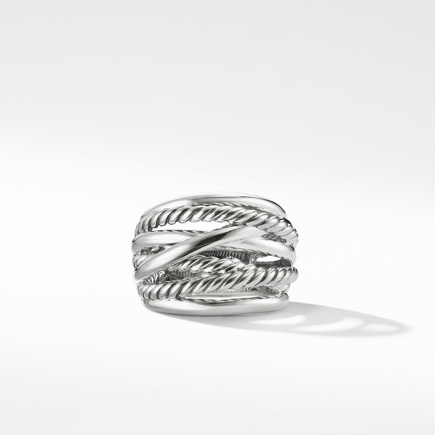 Crossover Wide Ring, Size 8