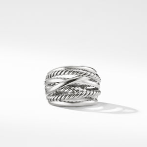 Crossover Wide Ring, Size 7