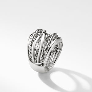 Crossover Wide Ring, Size 7
