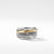 Load image into Gallery viewer, Crossover Narrow Ring with Gold, Size 8.5