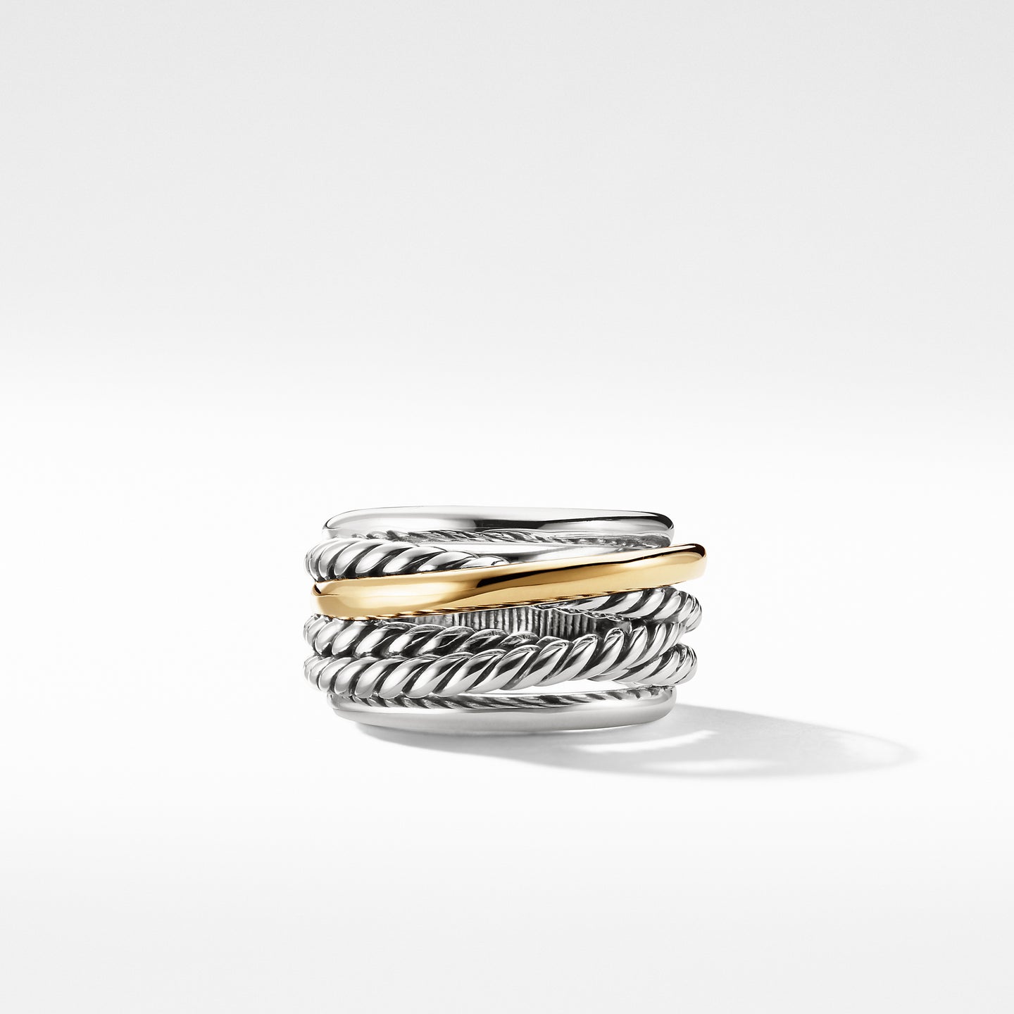 David Yurman Crossover Narrow Ring with Gold