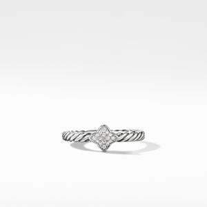 Quatrefoil Ring with Diamonds, Size 6
