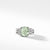 Petite Wheaton Ring with Prasiolite and Diamonds, Size 6