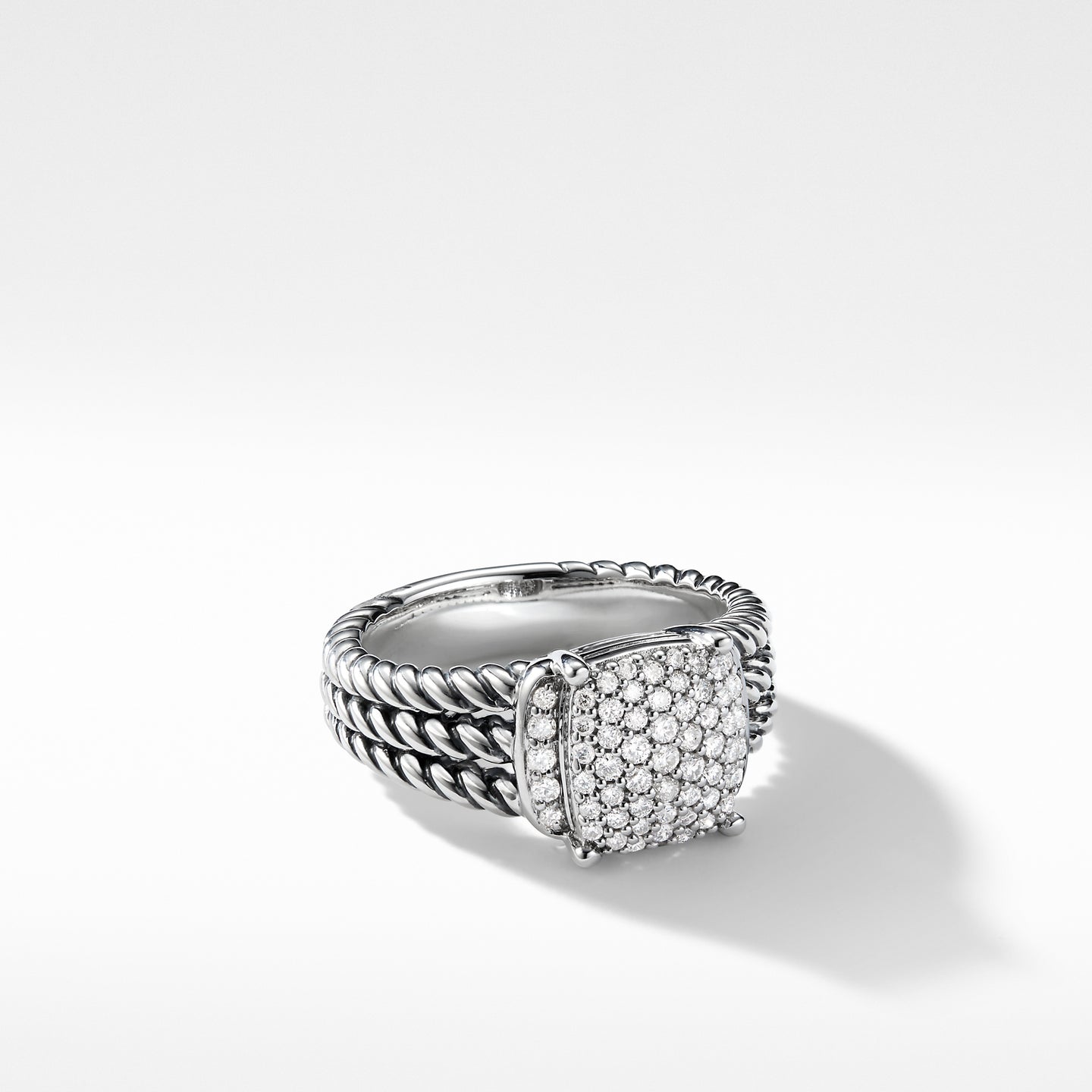 Petite Wheaton Ring with Diamonds, Size 7