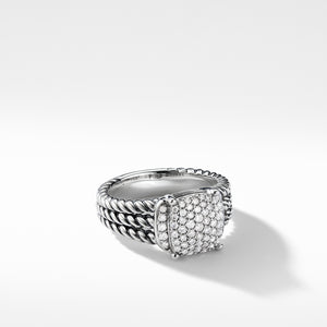 Petite Wheaton Ring with Diamonds, Size 6