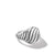 Sculpted Cable Pinky Ring in Sterling Silver, Size 3