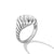 Sculpted Cable Pinky Ring in Sterling Silver, Size 3