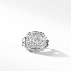 Sterling Silver David Yurman Ring with Diamonds