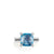 Load image into Gallery viewer, Châtelaine® Ring with Blue Topaz and Diamonds, 11mm, Size 7