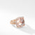 Load image into Gallery viewer, Châtelaine® Pavé Bezel Ring in 18K Rose Gold with Morganite