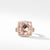 Châtelaine® Pavé Bezel Ring in 18K Rose Gold with Morganite