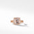 Châtelaine® Pavé Bezel Ring in 18K Rose Gold with Morganite, Size 7